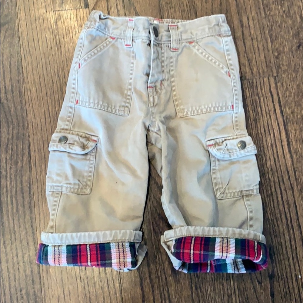 Gap lined khaki warm cargo pants 18-24mo